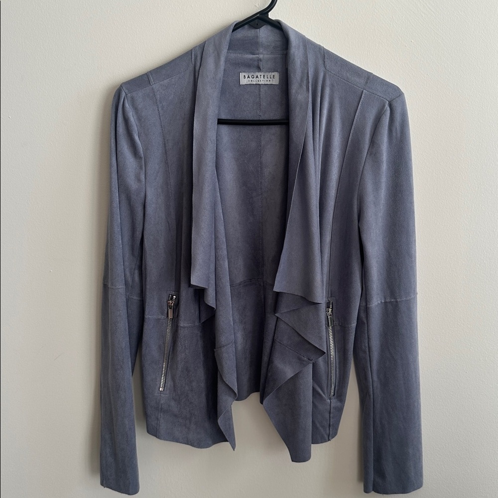 Bagatelle Women's Elegant Gray Blazer - Picture 2 of 10
